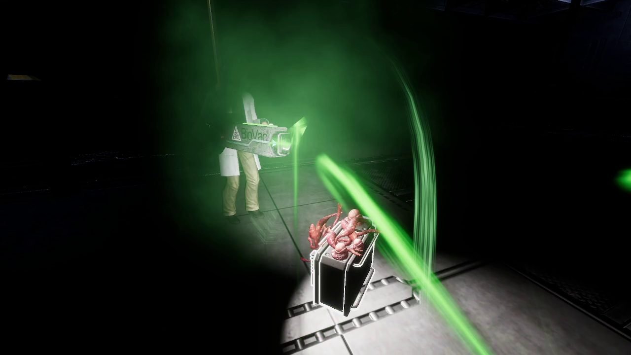 The BioVac device capturing the specimen