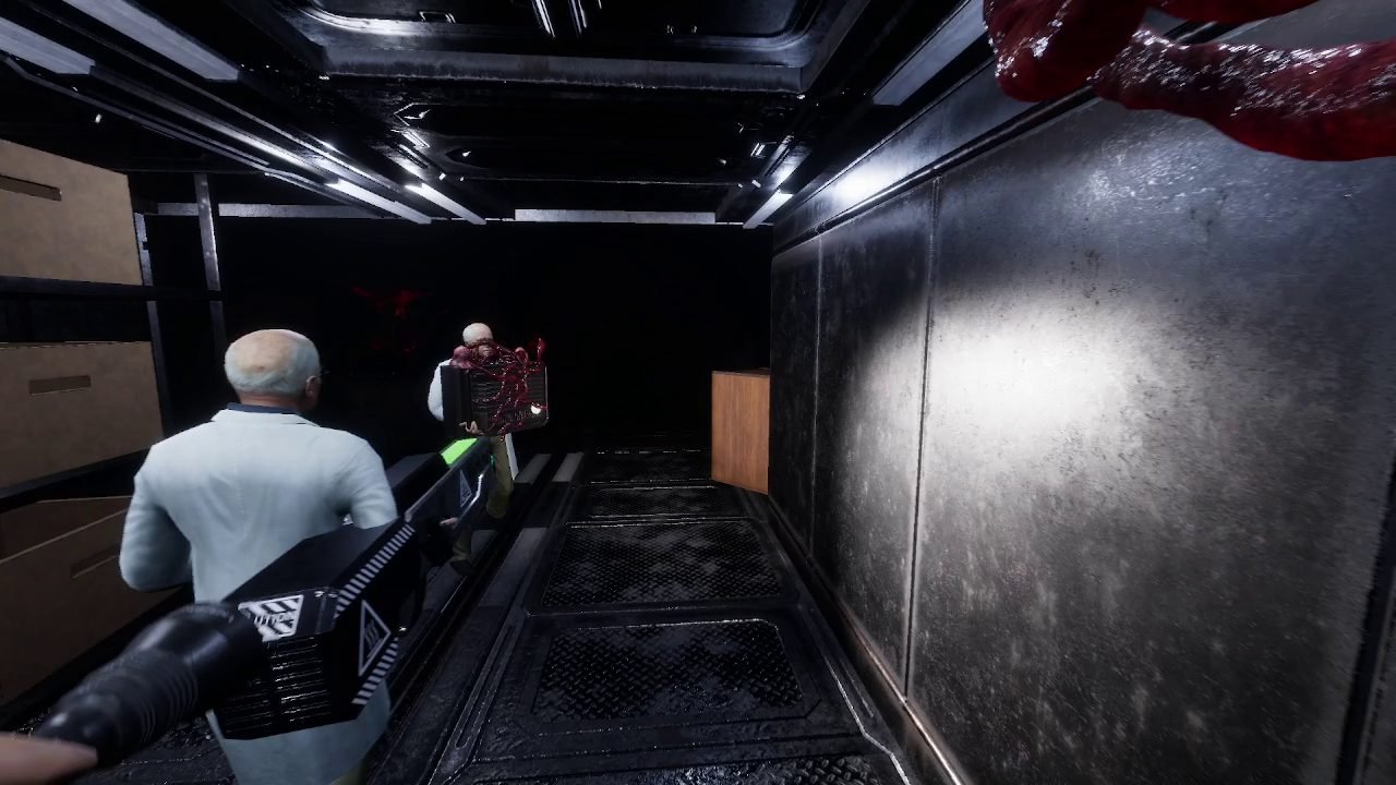 Researchers pursued through the corridors